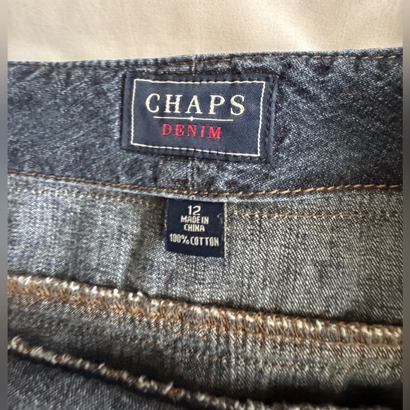 Vintage Y2K Chaps Denim Midi Skirt - Picture 6 of 12